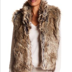 NEW WITH TAGS Joie Pruce Faux Fur Reversible Vest